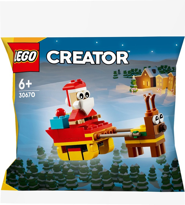 LEGO CREATOR 30670 PRZEJAŻDŻKA SANIAMI MIKOŁAJA + BAŁWAN+ ŚWIĄTECZNY POCIĄG