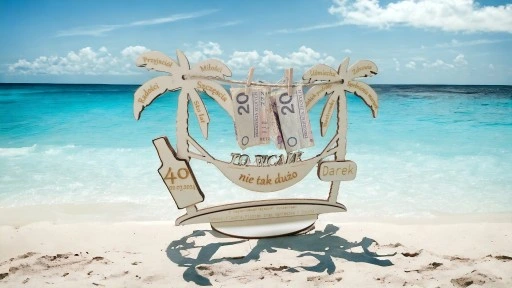 PREZENT na urodziny 20 30 40 50 60 70 grawerowany dowolne imię PALMA grawer