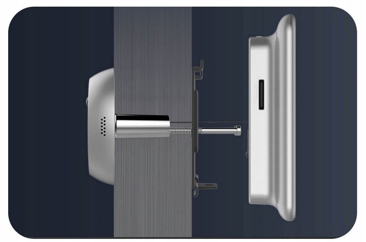 WIZJER ELEKTRONICZNY DO DRZWI JUDASZ CS-DP2 2K 3MPX PANEL DOTYKOWY EKRAN