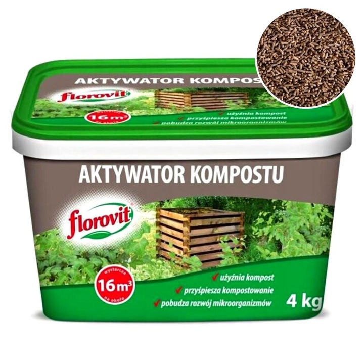 Aktywator kompostu FLOROVIT do kompostowania 4 kg