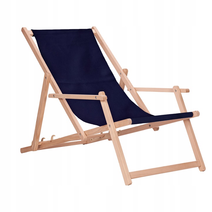 Leżak drewniany z podłokietnikami ogrodowy San-Drew TP04