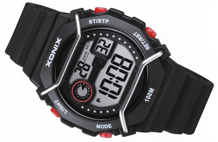 Zegarek Dziecięcy Dla Chłopca Dziewczynki XONIX Cyfrowy Stoper Data Timer