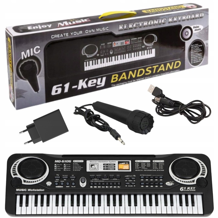 KEYBOARD PIANINKO ORGANY ORGANKI PIANINO ELEKTRONICZNE DLA DZIECI +MIKROFON