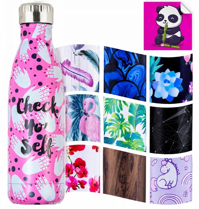 Butelka TERMICZNA na wodę 500ml NA KAWĘ WZORY