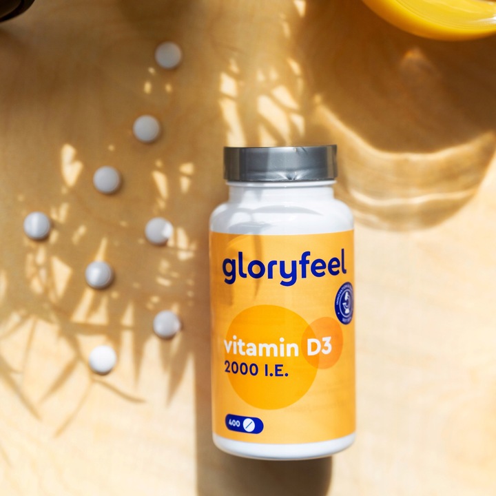 WITAMINA D3 2000 jm - 400 tab witamina słońca na ODPORNOŚĆ gloryfeel
