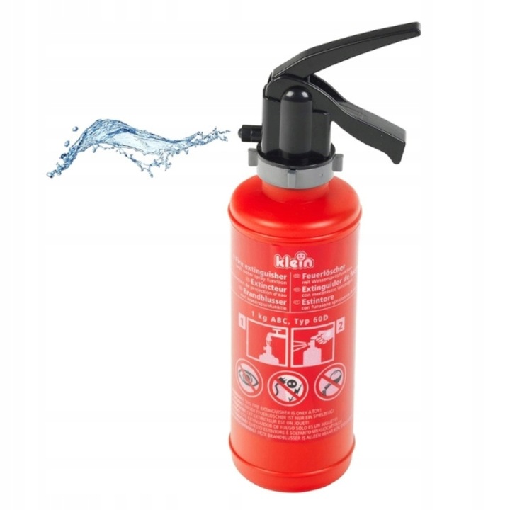 KLEIN ZABAWKOWA GAŚNICA STRAŻACKA Z POMPKĄ NA WODĘ DLA DZIECI +3LAT 500 ml