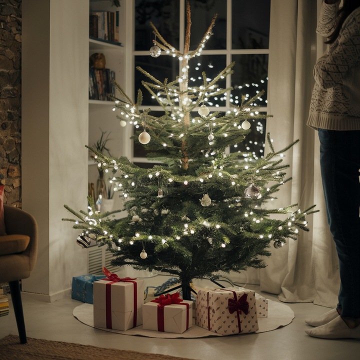 LAMPKI CHOINKOWE 500 LED BIAŁE ZIMNE 35M PROGRAMATOR ŚWIATEŁKA ŁAŃCUCH