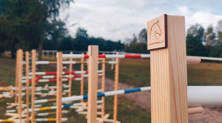 Przeszkoda Hobby Horse 140 cm z poprzeczką 120 cm Prezent Urodziny/ 10 lat