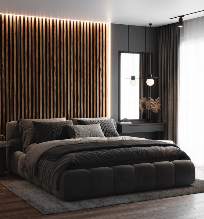 Lamele Ścienne na BIAŁEJ Płycie 275x46 Listwy na Ścianę DĄB PREMIUM Kolory