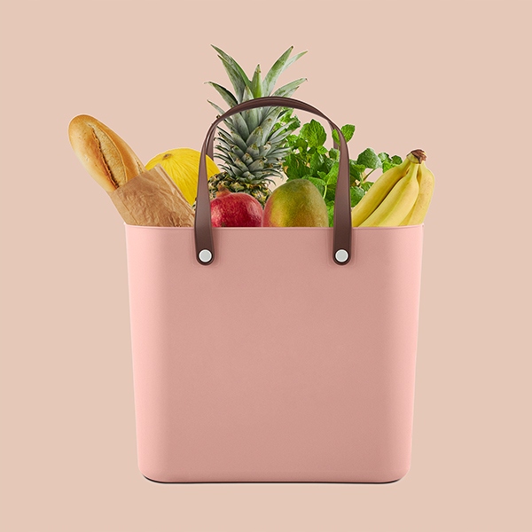 Torba kosz na zakupy piknik plażę Yolco 25l różowa