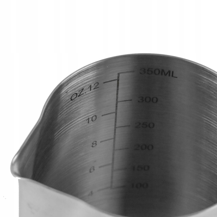 MLECZNIK stalowy kubek 350 ml DZBANEK do SPIENIANIA MLEKA STAL NIERDZEWNA