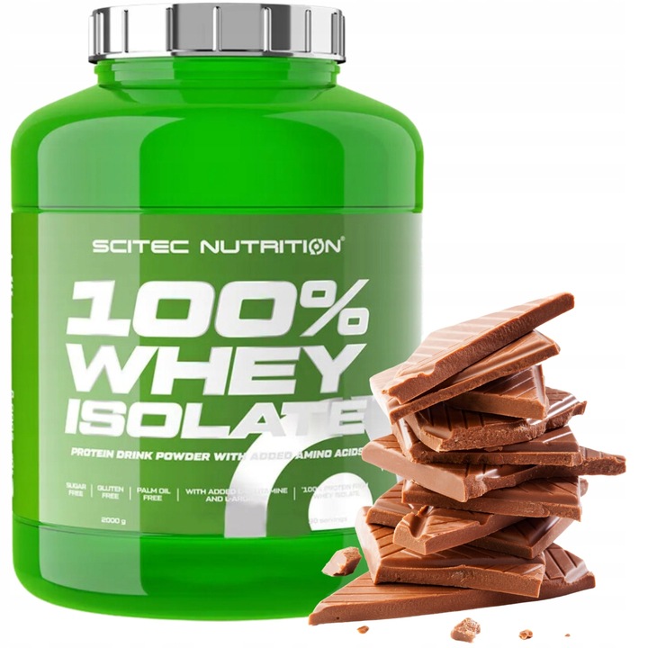 Scitec 100% Whey Isolate 2000g Izolat WPI Iso smak CZEKOLADA