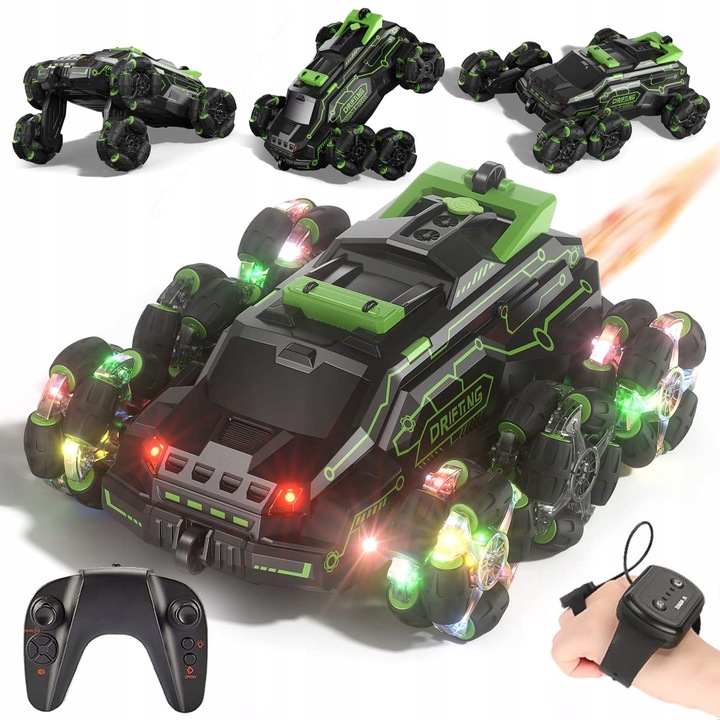 SAMOCHÓD ZDALNIE STEROWANY RC RĘKĄ GESTAMI PILOT AUTO PODŚWIETLENIE 4x4