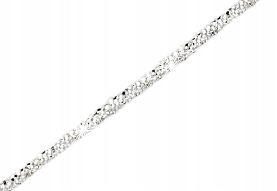 ŁAŃCUSZEK SREBRNY NASZYJNIK DAMSKI ŚLICZNY BŁYSZCZĄCY NA PREZENT + GRATIS