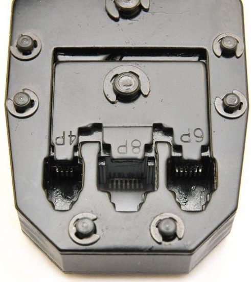 Zaciskarka Wtyków Skrętki Kabli RJ45 + Złącza 25x Wtyk RJ-45 do Zaciskania