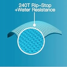 Bessport Śpiwór, od -10°C do 15°C, na 4 pory roku, typu mumia, gruby