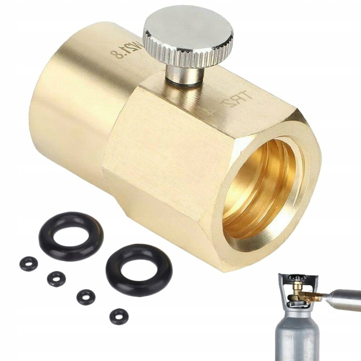 PRZETOCZKA Z GWINTAMI do SODASTREAM CO2 ADAPTER TR21-4