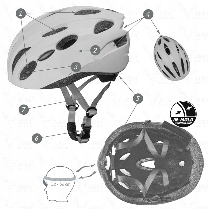 Kask rowerowy Stitch dla dzieci in mold 52-56 cm