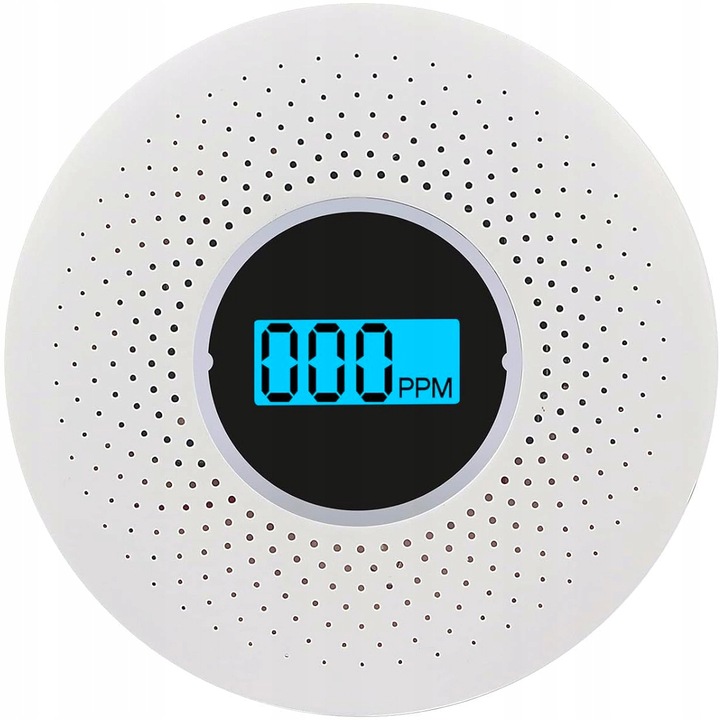 Bezprzewodowy Czujnik dymu i gazu CO czadu tlenku węgla 85dB alarm na 3xAA