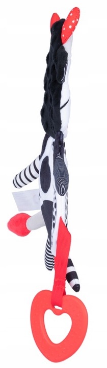 BaliBaZoo KONTRASTOWA KROWA Zabawka dla niemowląt Szeleścik Gryzak 0m+