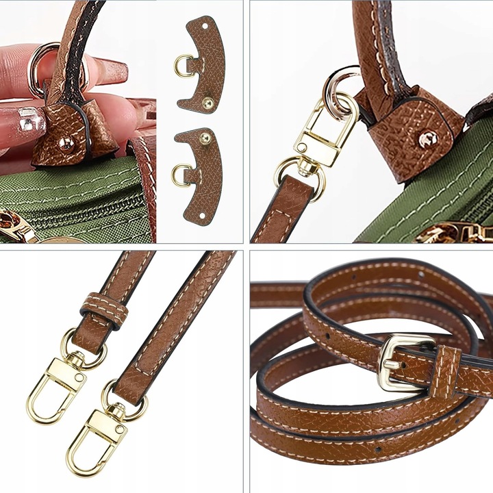 PASEK DO TOREBKI WĄSKI SKÓRZANY REGULOWANY DZIURKOWANY NA RAMIĘ UNIWERSALNY