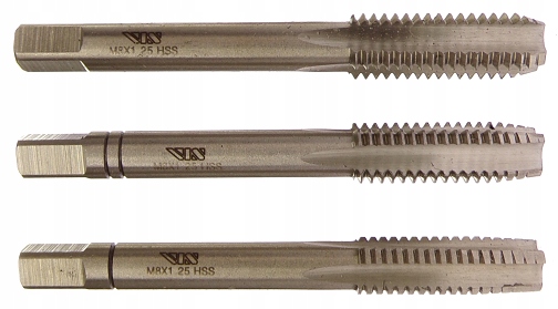 GWINTOWNIK RĘCZNY M8 HSS VIS KOMPLET GWINTOWNIKÓW 8mm