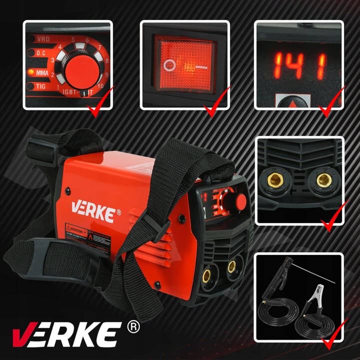 SPAWARKA INWERTOROWA INWERTEROWA LCD MMA ELEKTRODY