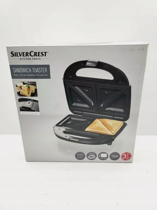 Opiekacz SilverCrest SSWM 700 B1 czarny 700 W