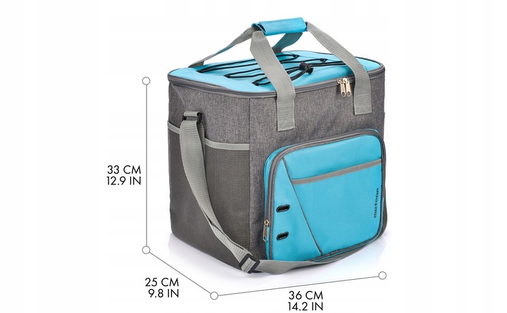 Torba termiczna termoizolacyjna plażowa piknik przenośna Meteor Frosty 30 l