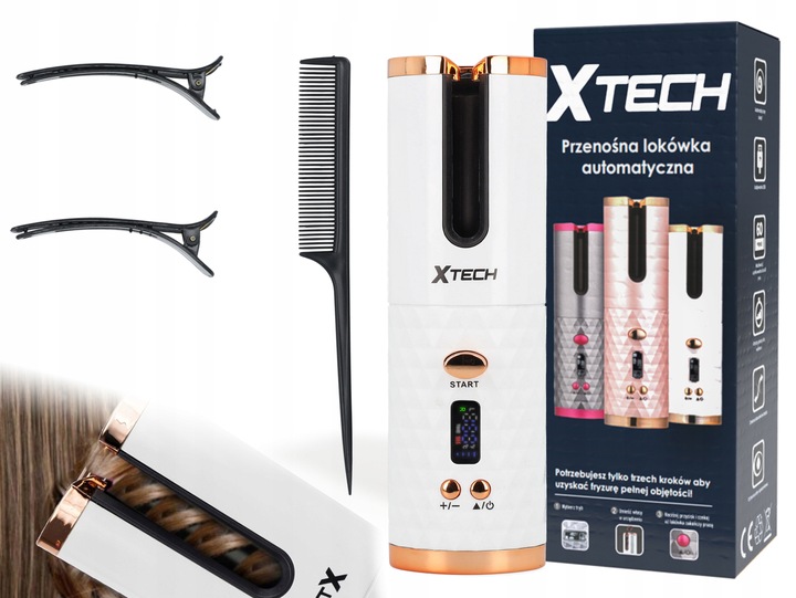 LOKÓWKA DO WŁOSÓW AUTOMATYCZNA CERAMICZNA LCD CURL