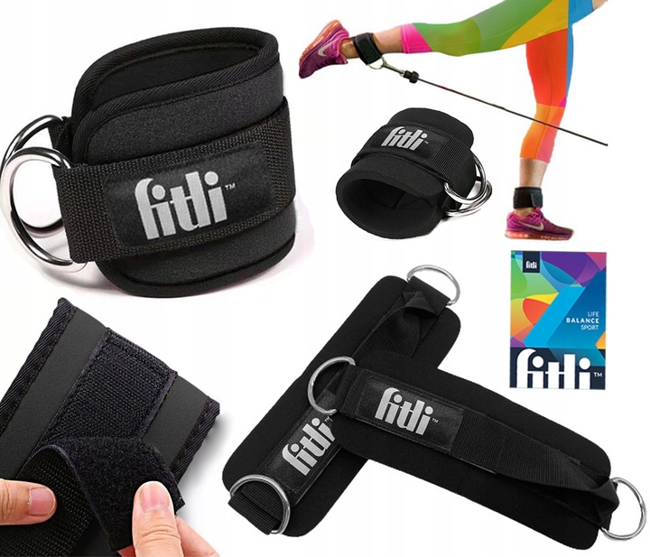 OPASKI TRENINGOWE NA KOSTKĘ KOSTKI SIŁOWNIĘ DO WYCIĄGU ATLASU ZESTAW 2 SZT