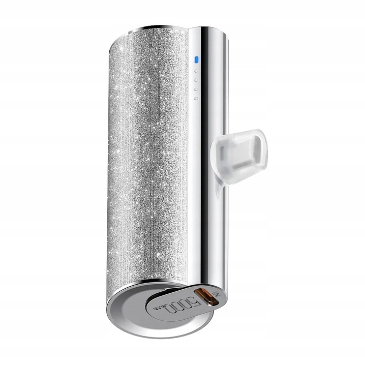 Powerbank VEGER PlugOn 5000mAh na podróż 12W wbudowane złącze USB C lekki