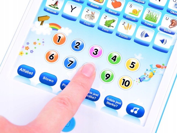 TABLET DLA DZIECI EDUKACYJNE INTERAKTYWNY J.POLSKI