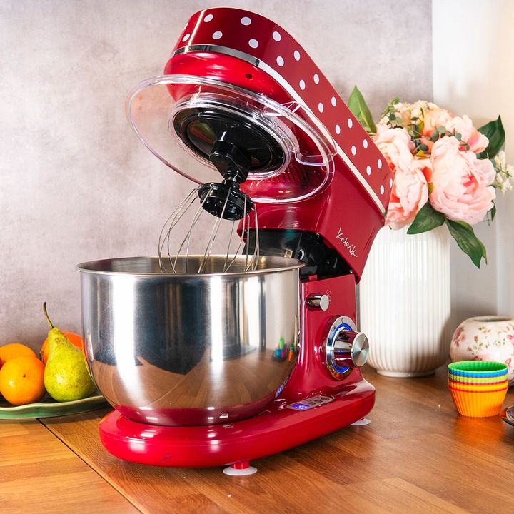 ROBOT PLANETARNY MIKSER KALORIK PODGRZEWANA MISA 5L 1400W-2500W RETRO LED