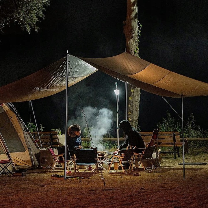 2X2M SŁUPKI NAMIOTOWE TELESKOPOWY Z STAL DO MARKIZY KEMPINGU REGULOWANY