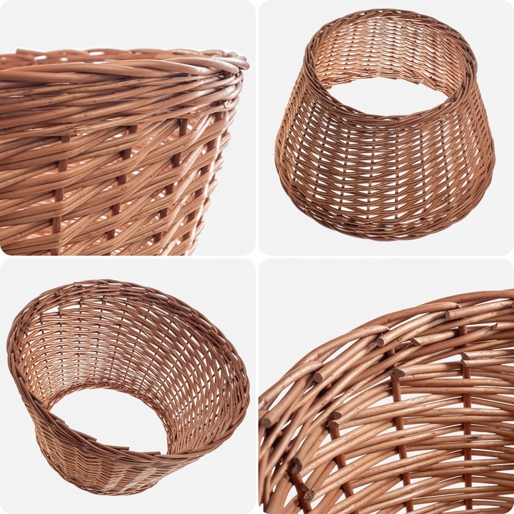 OSŁONA NA STOJAK CHOINKOWY WIKLINOWA 55 cm OSŁONKA POD CHOINKĘ KOSZ BOHO