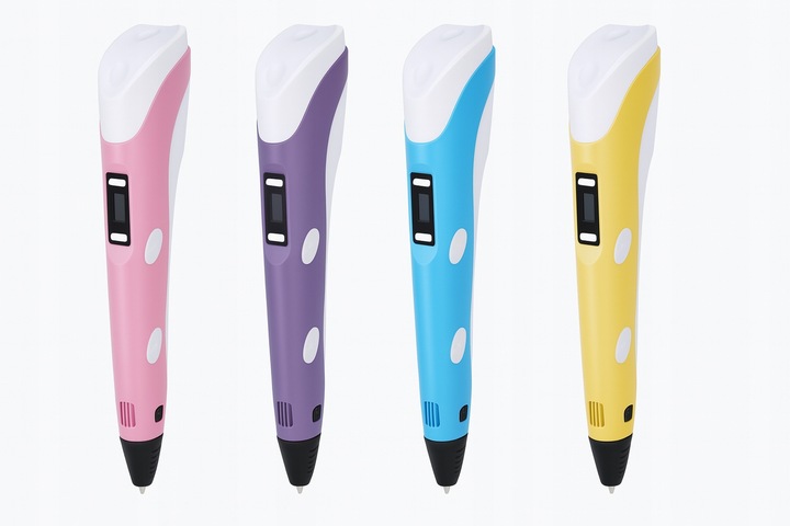 Długopis 3D Drukarka Zestaw + Wkłady 100m PLA Filament 4 KOLORY DO WYBORU