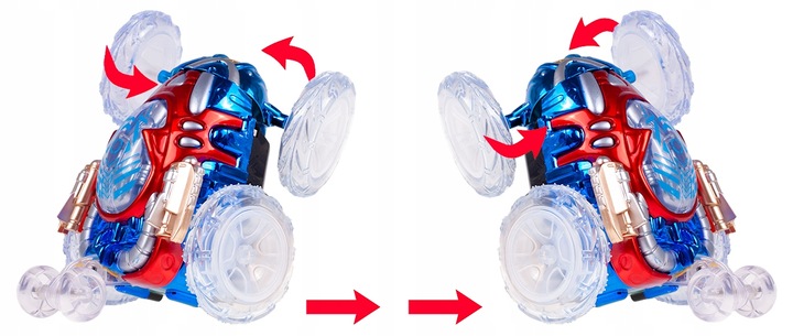 KASKADER SAMOCHÓD KOSMITA AKROBATA TWISTER AUTO STEROWANE DLA DZIECI PILOT