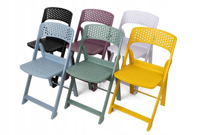 Phoenix Flap składane krzesło nowoczesny design PYTHON zielony