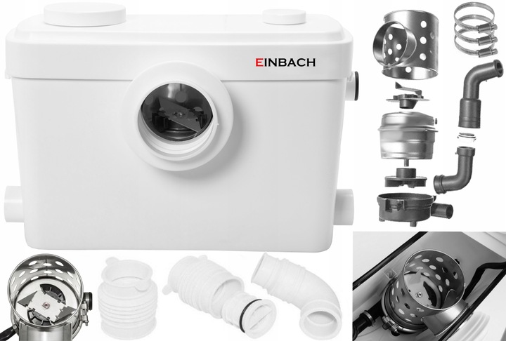 POMPA WC ROZDRABNIACZ MŁYNEK PRZEPOMPOWNIA DO WC