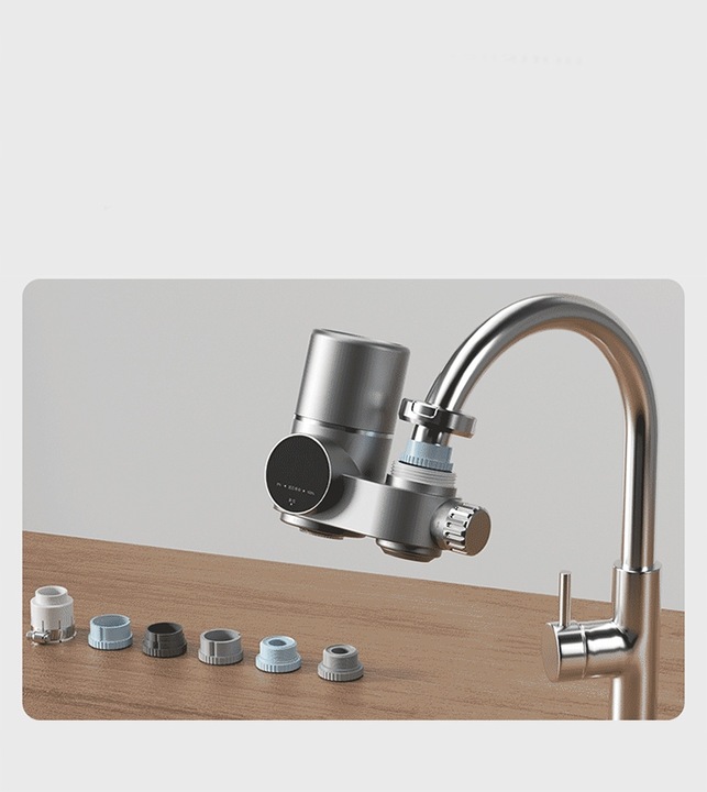 SYSTEM FILTRACJI WODY ELEKTRONICZNY KRAN OCZYSZCZACZ WODY FILTR WODY