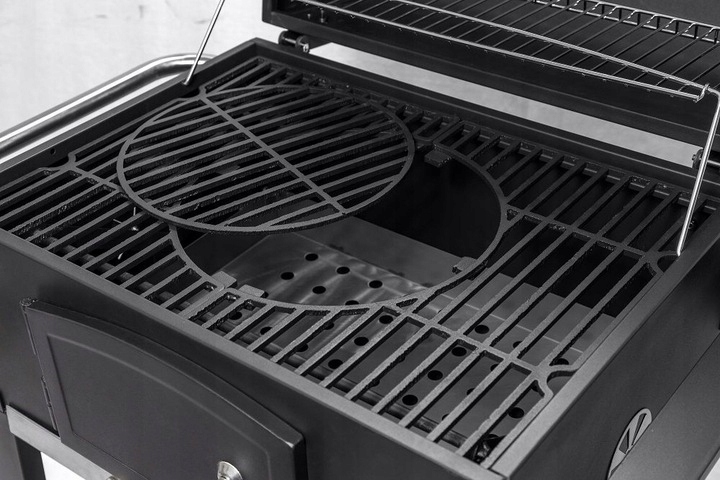 GRILL WĘGLOWY ŻELIWNY ACTIVA ANGULAR 4w1 GRATISY RUSZT ŻELIWNY DUŻY