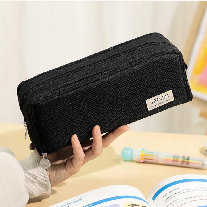 PLECAK SZKOLNY DLA DZIEWCZYNKI DUŻY A4 MODNY TORNISTER MŁODZIEŻOWY CZARNY