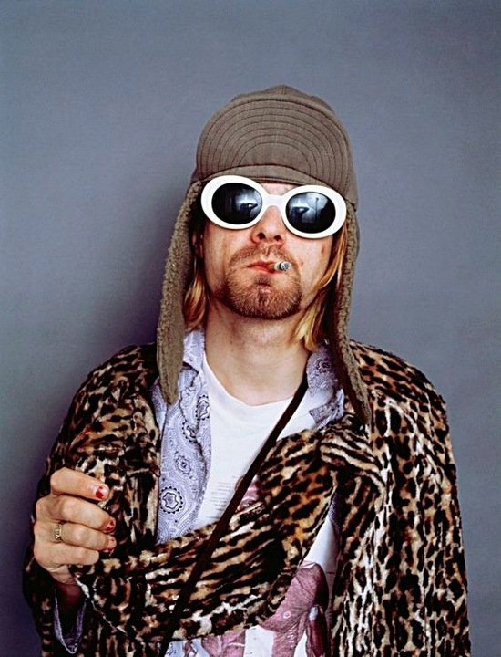 OKULARY PRZECIWSŁONECZNE KURT COBAIN NIRVANA BIAŁE