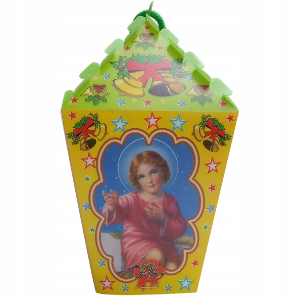 LAMPION DO KOŚIOŁA DLA DZIECKA kolorowy ze światełkiem LED - RORATY