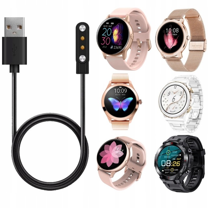 ŁADOWARKA USB do SMARTWATCHA smartwatch KW10 AW88 DT88 PRO AW23 E23 K37 R18