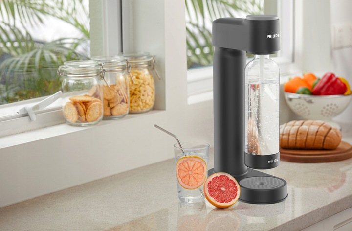 Saturator do gazowania wody PHILIPS ADD4901BK gazowanie wody, 2 butle CO2