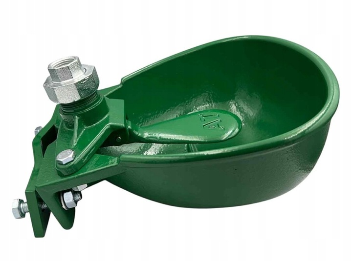 SOLIDNE POIDŁO MISKOWE ŻELIWNE DLA BYDŁA I KONI KOMPLETNE 3L Z OBEJMĄ