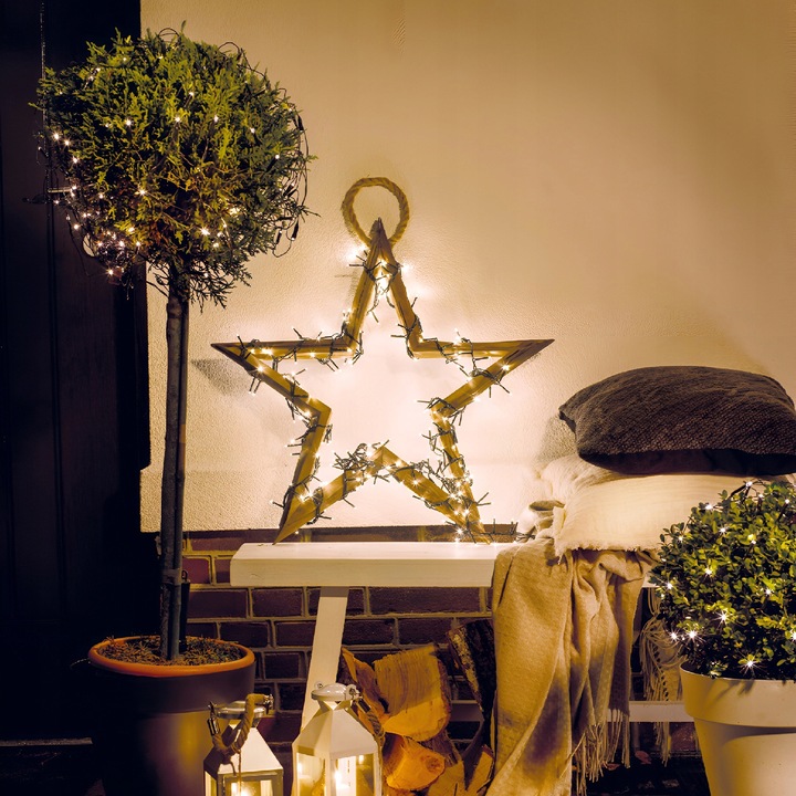 Gęste Oświetlenie Choinki COMPACT Lampki Choinkowe 3000 LED 60 M Ciepłe