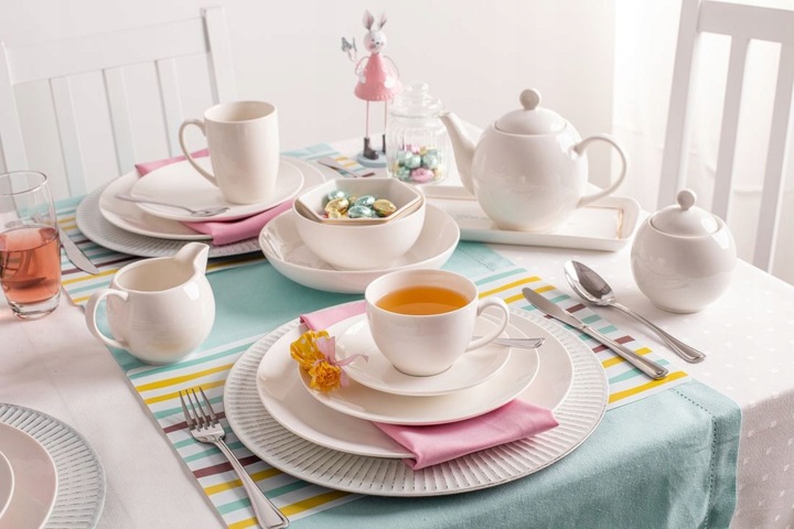 Kubki z uchem do kawy herbaty zestaw kubków 6 szt Altom Design Bella 320 ml